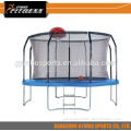 Hot selling new style 12ft basketball bungee trampoline bed with net and basketball frame
